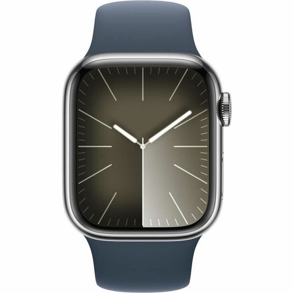 Apple Watch Series 9 41mm Silver Stainless Steel/Storm Blue Sport Band цена и информация | Išmanieji laikrodžiai (smartwatch) | pigu.lt
