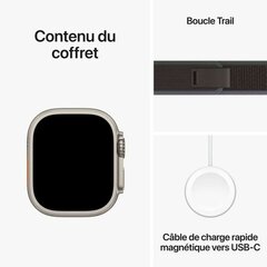 Apple Watch Ultra 2 GPS + Cellular, 49mm Titanium Case with Blue/Black Trail Loop - M/L MRF63EL/A цена и информация | Смарт-часы (smartwatch) | pigu.lt