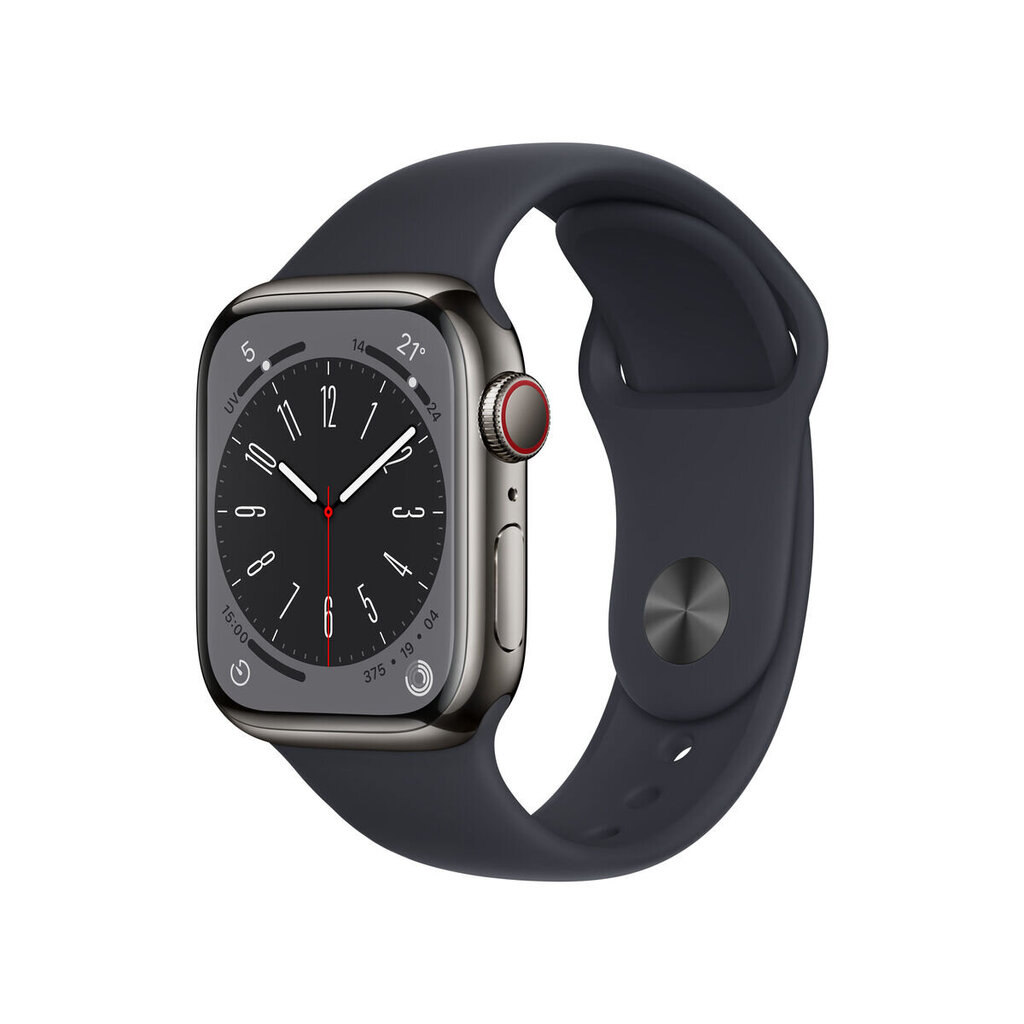 Apple Watch Series 8 MNJJ3TY/A Graphite kaina ir informacija | Išmanieji laikrodžiai (smartwatch) | pigu.lt