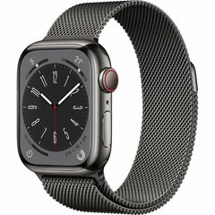 Apple Watch Series 8 41mm Graphite Stainless Steel/Graphite Milanese Loop цена и информация | Смарт-часы (smartwatch) | pigu.lt