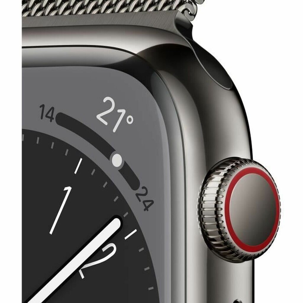 Apple Watch Series 8 41mm Graphite Stainless Steel/Graphite Milanese Loop kaina ir informacija | Išmanieji laikrodžiai (smartwatch) | pigu.lt