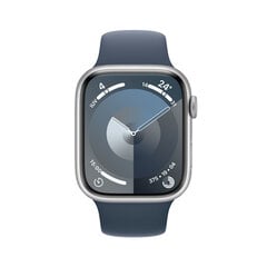 Apple Watch Series 9 45mm Silver Aluminum/Storm Blue Sport Band kaina ir informacija | Išmanieji laikrodžiai (smartwatch) | pigu.lt