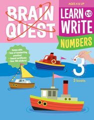 Brain Quest Learn to Write: Numbers цена и информация | Книги для малышей | pigu.lt