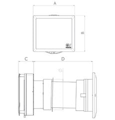 Mini rekuperatorius Vort Hrw 40 Mono Evo Hcs Wifi kaina ir informacija | Kondicionieriai, šilumos siurbliai, rekuperatoriai | pigu.lt