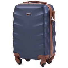 Синий чемодан для ручной клади ALBATROSS цена и информация | Чемоданы, дорожные сумки  | pigu.lt