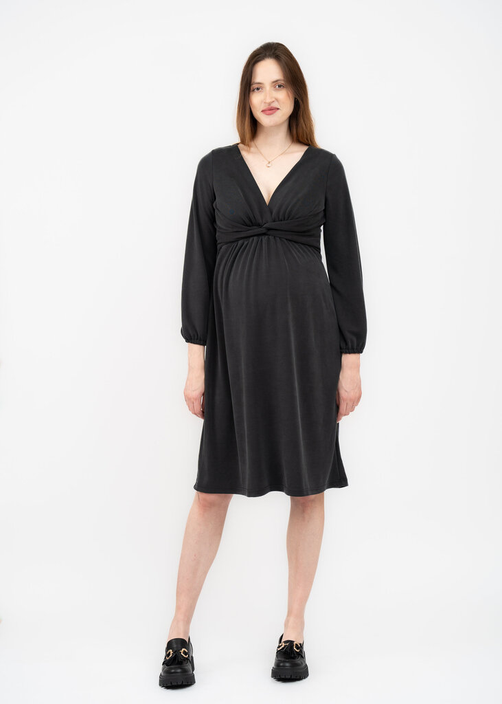 Suknelė nėščiosioms Cool Mama, juoda цена и информация | Suknelės | pigu.lt