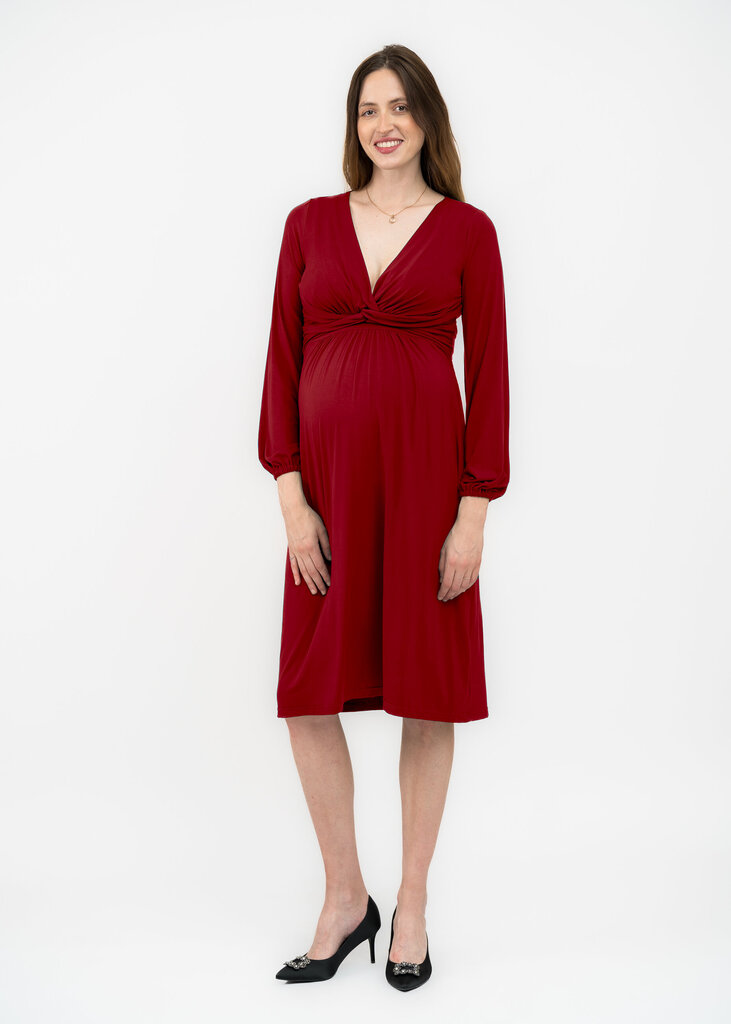 Suknelė nėščiosioms Cool Mama, raudona kaina ir informacija | Suknelės | pigu.lt