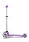 Triratis vaikiškas paspirtukas Micro Mini Deluxe Fairy Glitter LED, violetinis kaina ir informacija | Paspirtukai | pigu.lt