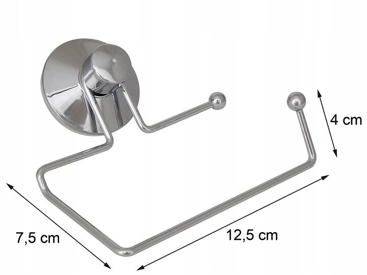Tualetinio popieriaus laikiklis, chromas kaina ir informacija | Vonios kambario aksesuarai | pigu.lt