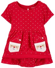 Kalėdinė suknelė mergaitėms Carter, raudona цена и информация | Платья для девочек | pigu.lt