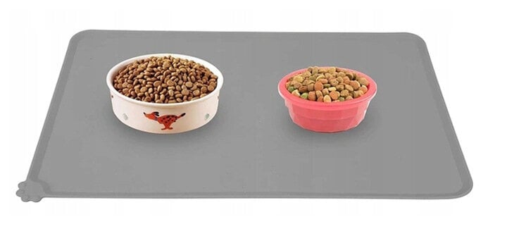 Neslystantis kilimėlis gyvūnų maistui, 47 x 30cm цена и информация | Dubenėliai, dėžės maistui | pigu.lt