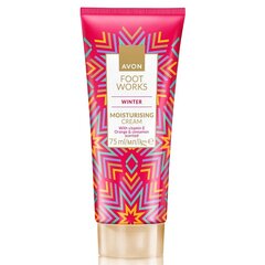 Drėkinamasis kojų kremas su apelsinų ir cinamono aromatu Avon Foot Works, 75 ml kaina ir informacija | Kūno kremai, losjonai | pigu.lt