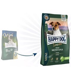 Happy Dog Mini Montana suaugusiems mažų veislių šunims su arkliena, 800 g цена и информация | Happy Dog Для собак | pigu.lt
