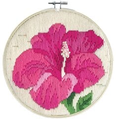 Siuvinėjimo rinkinys Diamond Dotz Hibiscus Blush, 15,20x15,20 cm kaina ir informacija | Siuvinėjimo priemonės | pigu.lt