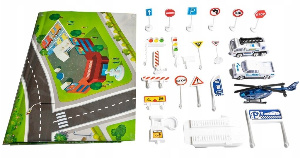 Garažas - trasa su elektriniu keltuvu Unih Kids kaina ir informacija | Žaislai berniukams | pigu.lt