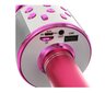 Belaidis karaoke mikrofonas  Izoxis,rožinis цена и информация | Mikrofonai | pigu.lt