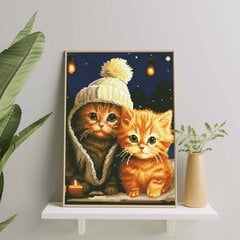 Алмазная Мозаика на Раме Котята 5D Diamond Painting Oh Art! 40x50 cm цена и информация | Алмазная мозаика | pigu.lt