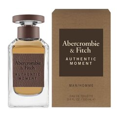 Туалетная вода Abercrombie &amp; Fitch Authentic Moment EDT для мужчин, 100 мл цена и информация | Женские духи | pigu.lt