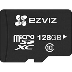 EZVIZ MicroSD Card, 128 GB, black - Memory Card цена и информация | Карты памяти для фотоаппаратов, камер | pigu.lt