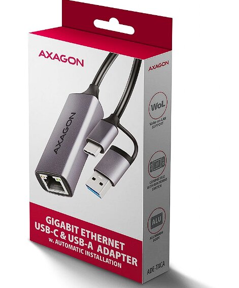 Axagon ADE-TXCA kaina ir informacija | Adapteriai, USB šakotuvai | pigu.lt