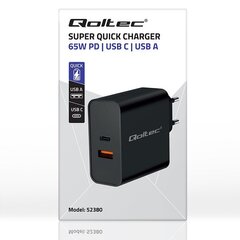 Qoltec 52380 цена и информация | Зарядные устройства для телефонов | pigu.lt