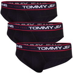 Tommy Hilfiger Jeans trumpikės vyrams, juodos, 3 vnt. цена и информация | Мужские трусы | pigu.lt