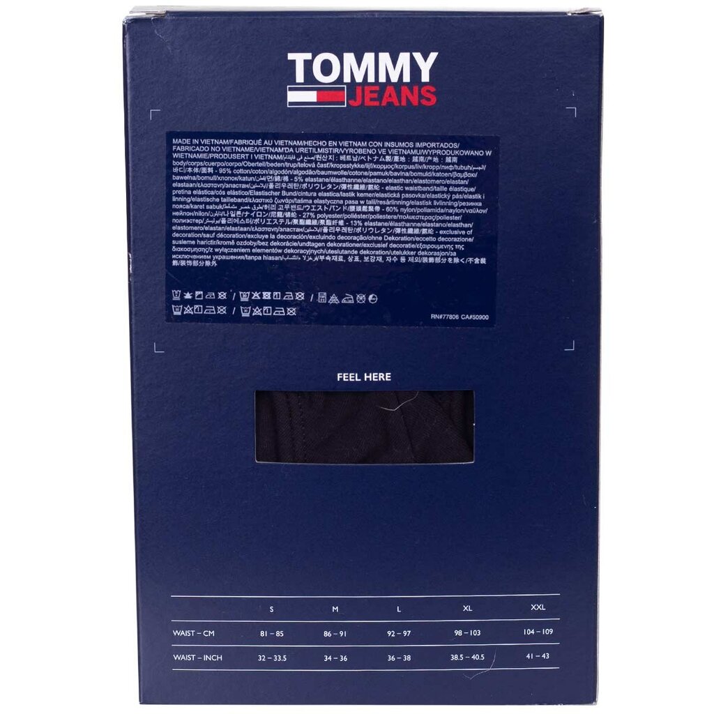 Tommy Hilfiger Jeans trumpikės vyrams, juodos, 3 vnt. kaina ir informacija | Trumpikės | pigu.lt