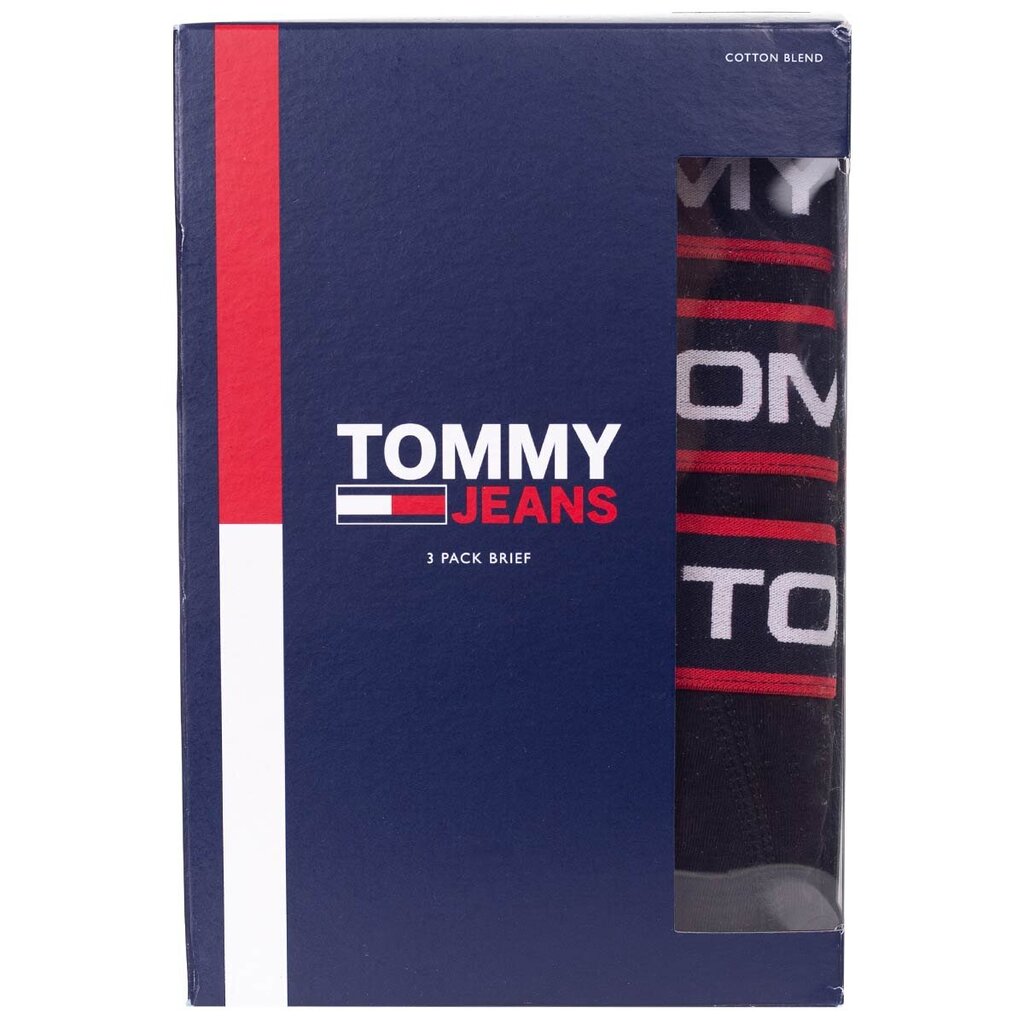 Tommy Hilfiger Jeans trumpikės vyrams, juodos, 3 vnt. kaina ir informacija | Trumpikės | pigu.lt