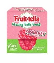 Vonios bomba Fruit-tella sparkling bath ball Raspberry, 140 g kaina ir informacija | Dušo želė, aliejai | pigu.lt