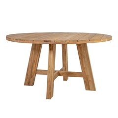 Садовая мебель KATALINA стол и 6 стульев (42052) 220x100xH78 см, массива древесины тика повторного использования цена и информация | Комплекты уличной мебели | pigu.lt