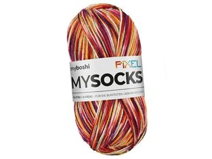 Siūlai MyBoshi Mysocks Pixel, 150g kaina ir informacija | Mezgimui | pigu.lt