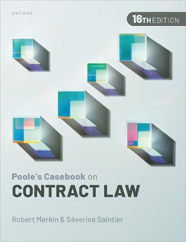 Poole's Casebook on Contract Law 16th Revised edition kaina ir informacija | Ekonomikos knygos | pigu.lt