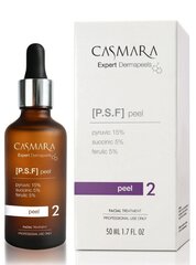 Rūgštis veidui Dermapeel procedūrai 2 žingsnis Casmara PSF Peel, 50ml цена и информация | Сыворотки для лица, масла | pigu.lt