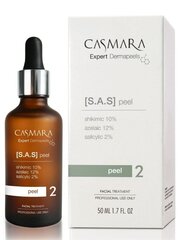 Rūgštis veidui Dermapeel procedūrai 2 žingsnis Casmara SAS Peel, 50ml цена и информация | Сыворотки для лица, масла | pigu.lt