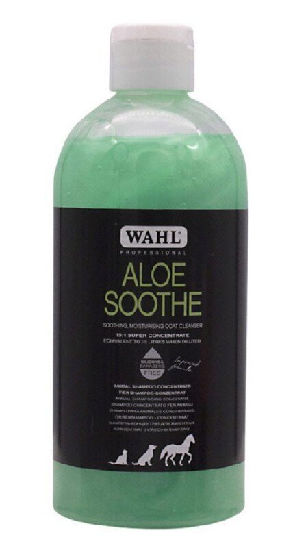 Šampūnas gyvūnams Wahl Pro Aloe Soothe, 500 ml, WAHP2999-7552 kaina ir informacija | Priežiūros priemonės gyvūnams | pigu.lt