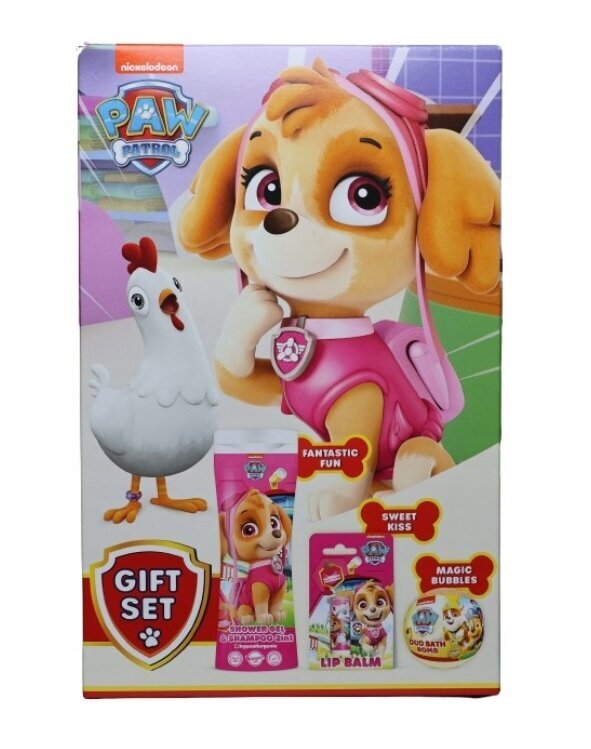 Kūno priežiūros rinkinys vaikams Paw Patrol: vonios bomba 100 g + lūpų balzamas 4,4 g + dušo želė 2in1 300 ml kaina ir informacija | Kosmetika vaikams ir mamoms | pigu.lt