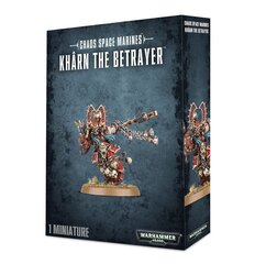 Konstruktorius - figūrėlė Warhammer Chaos Space Marines Kharn The Betrayer kaina ir informacija | Konstruktoriai ir kaladėlės | pigu.lt