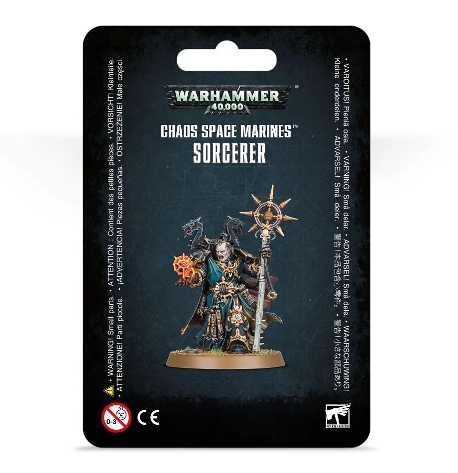 Konstruktorius - figūrėlė Warhammer Chaos Space Marines Sorcerer kaina ir informacija | Konstruktoriai ir kaladėlės | pigu.lt