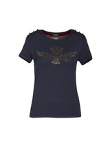 Marškinėliai moterims Aeronautica Militare 29877-2, mėlyni kaina ir informacija | Marškinėliai moterims | pigu.lt