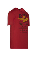 Marškinėliai vyrams Aeronautica Militare 34759-5, raudoni kaina ir informacija | Vyriški marškinėliai | pigu.lt