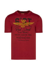 Marškinėliai vyrams Aeronautica Militare 34759-5, raudoni kaina ir informacija | Vyriški marškinėliai | pigu.lt