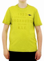 Marškinėliai vyrams Aeronautica Militare 35176-5, geltoni kaina ir informacija | Vyriški marškinėliai | pigu.lt