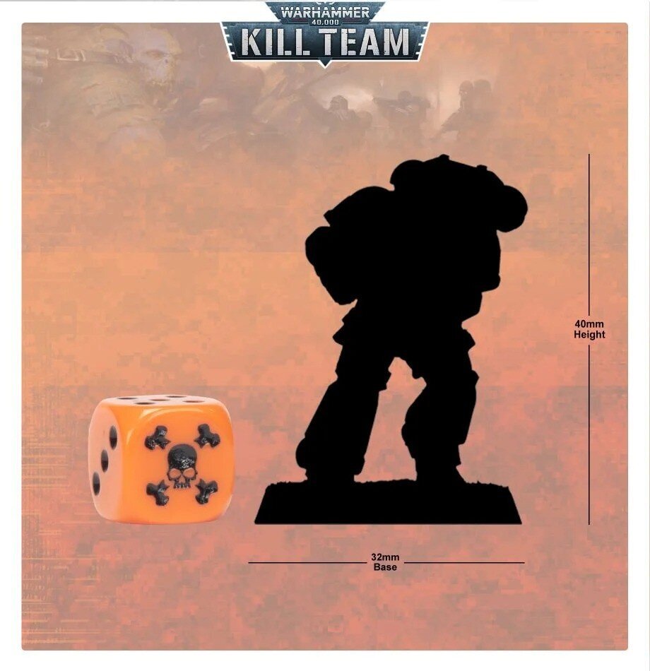 Žaidimų kauliukų rinkinys Warhammer 40k Kill Team Phobos Strike Team kaina ir informacija | Stalo žaidimai, galvosūkiai | pigu.lt