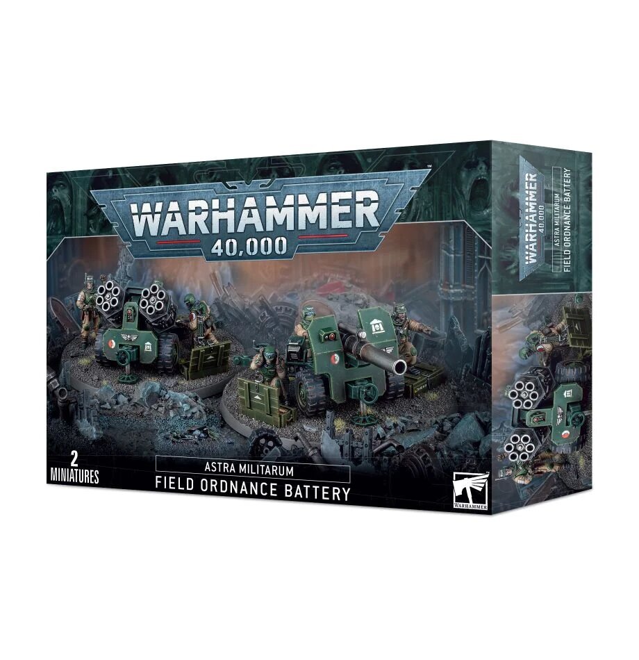 Surenkamas modelis Warhammer 40K Astra Militarum Lauko amunicijos baterija kaina ir informacija | Konstruktoriai ir kaladėlės | pigu.lt