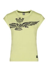 Marškinėliai moterims Aeronautica Militare 38599-4, geltoni kaina ir informacija | Marškinėliai moterims | pigu.lt