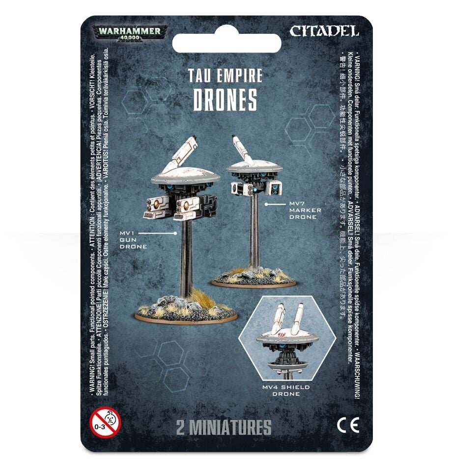 Surenkami modeliai Warhammer 40k taktiniai dronai kaina ir informacija | Konstruktoriai ir kaladėlės | pigu.lt