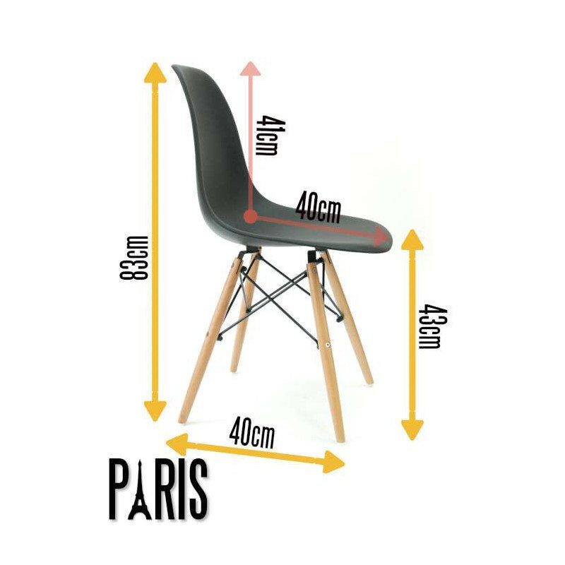 Kėdė Paris, balta цена и информация | Virtuvės ir valgomojo kėdės | pigu.lt
