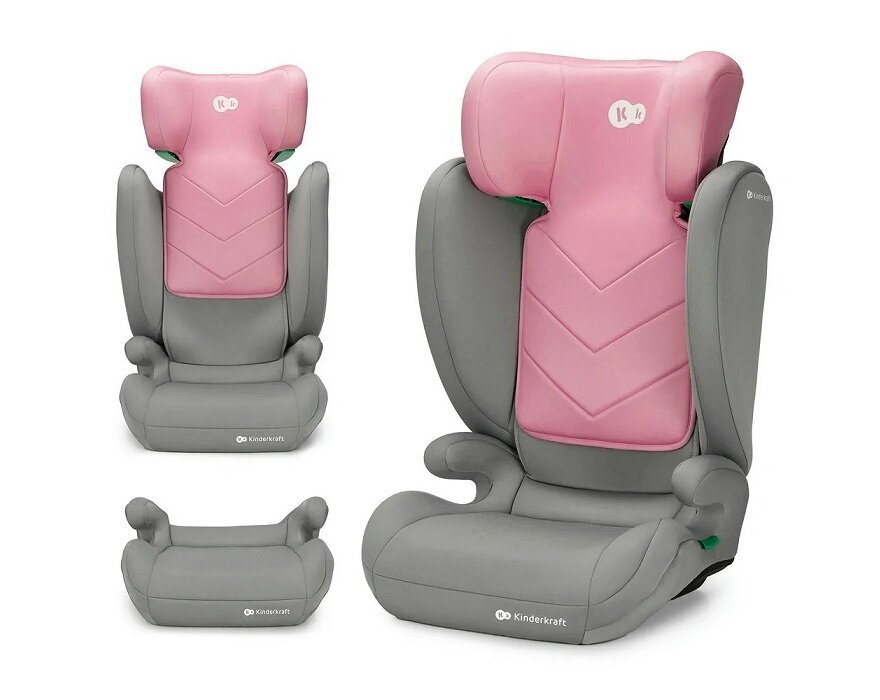 Automobilinė kėdutė Kinderkraft I-Spark, 15-36 kg, pink kaina ir informacija | Autokėdutės | pigu.lt