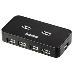 USB šakotuvas Hama 00039859 USB 2.0x7, juoda kaina ir informacija | Adapteriai, USB šakotuvai | pigu.lt