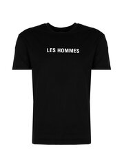 Les Hommes T-shirt - LF224302-0700-9001 | Grafic Print - Черный  regular fit LF224302-0700-9001 | Grafic Print цена и информация | Мужские футболки | pigu.lt